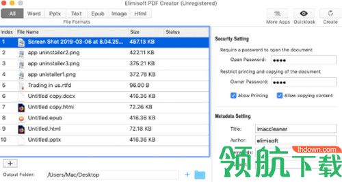 Elimisoft PDF Creator Mac破解版