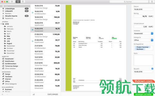 Receipts for Mac破解版
