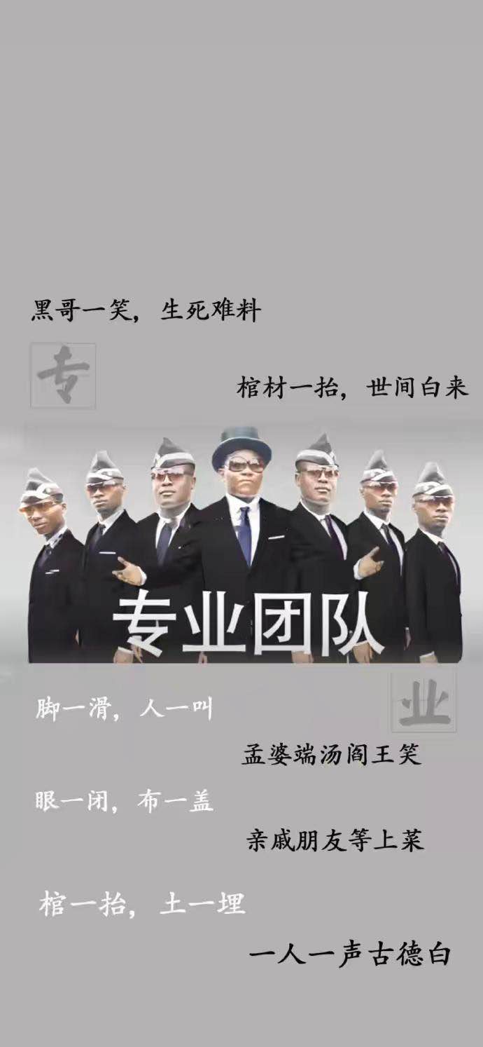 专业团队抬棺表情包