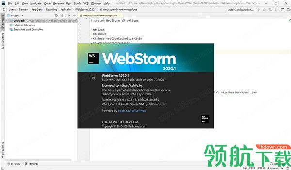 JetBrainsWebStorm2020绿色破解版