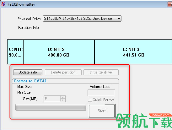 fat32format格式化修复工具绿色版