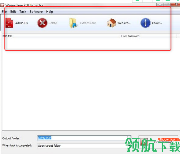 WeenyFreePDFExtractor内容提取工具绿色版