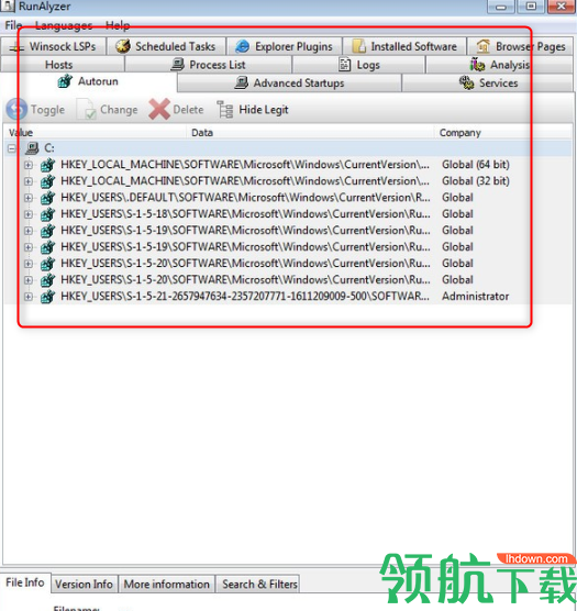 RunAlyzer自启动管理工具绿色版
