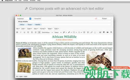 BlogTouch for Blogger Mac破解版