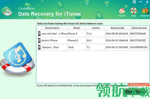 Coolmuster Data Recovery for iTunes破解版