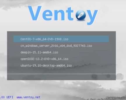 Ventoy启动盘制作软件绿色版