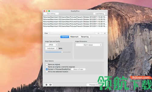 SizeMyPics for Mac破解版