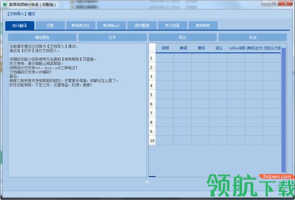 英语词频统计助手绿色版