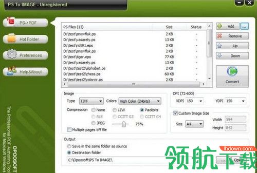 OpooSoft PS To IMAGE Converter破解版