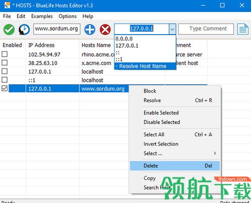 BlueLife Hosts Editor绿色版