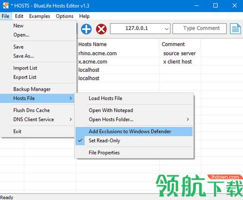 BlueLife Hosts Editor绿色版