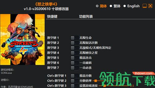 怒之铁拳4修改器风灵月影版