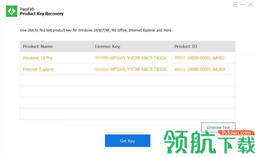 PassFab Product Key Recovery破解版