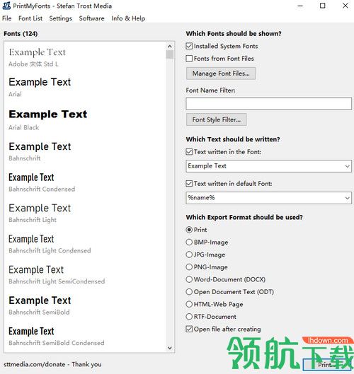 PrintMyFonts绿色版