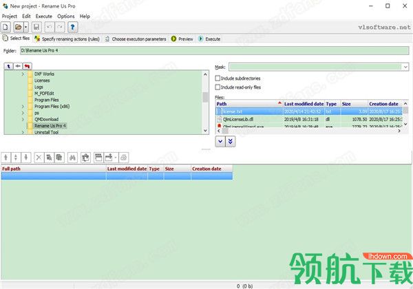 RenameUsPro文件重新批量命名破解版(附破解补丁)