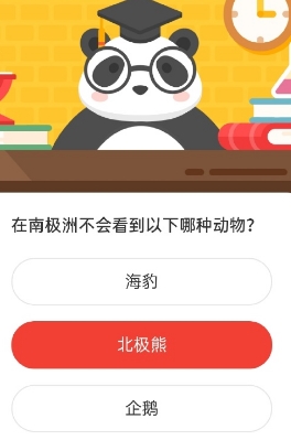在南极洲不会看到以下哪种动物  2020森林驿站8.20日答案