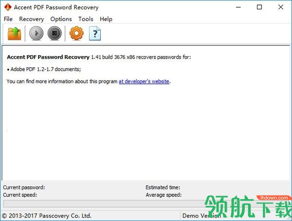 AccentPDFPasswordRecovery密码恢复绿色版