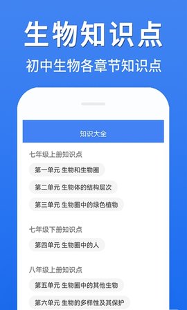 初中生物大全知识点学习
