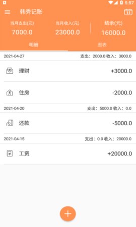 韩秀记账