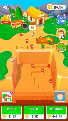闲置挖掘机3D游戏去广告版
