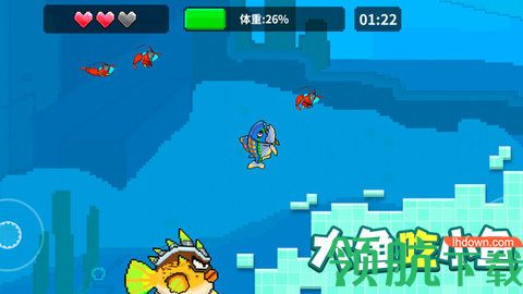 像素鱼进化游戏锁血版