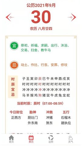 黄历运势
