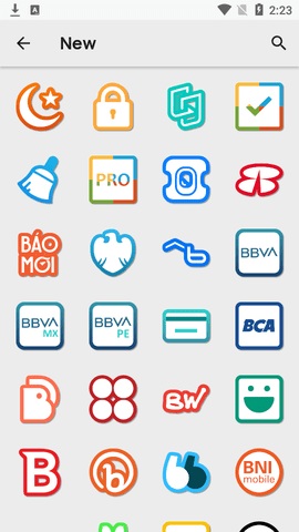 Color line彩色线条图标包APP