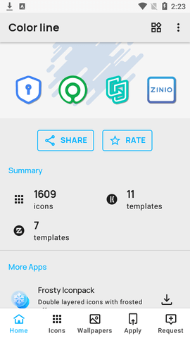Color line彩色线条图标包APP