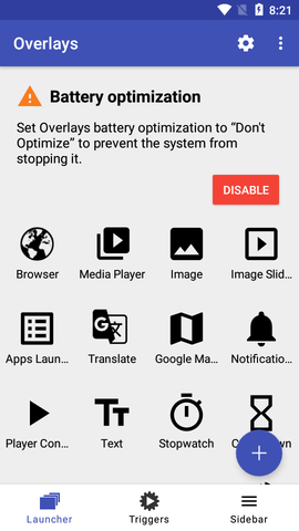 Overlays浮动窗口启动器APP