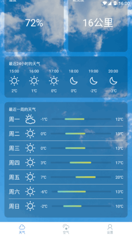 小麦天气预报24小时实时查询App