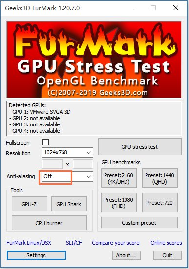 FurMark绿色汉化版