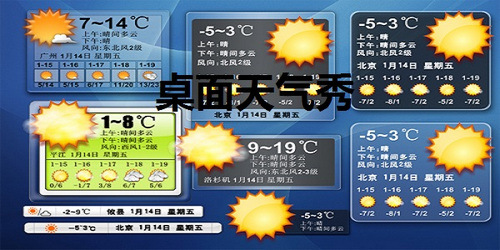 桌面天气秀(桌面天气预报软件)