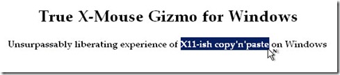 True X-Mouse Gizmo(鼠标中键复制粘贴)