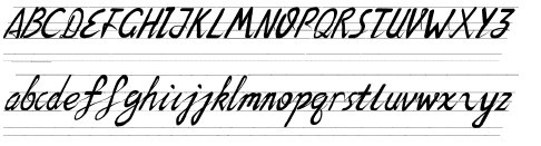 英文连笔字字体