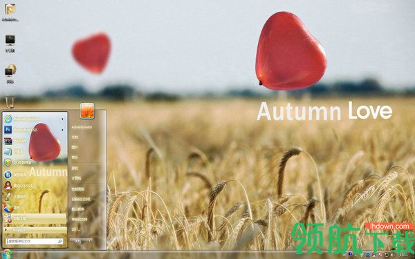 收获的季节Win7电脑主题