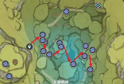 原神树王圣体菇快速采集路线图文攻略大全
