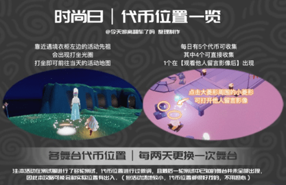 光遇时装节代币全部位置图文攻略