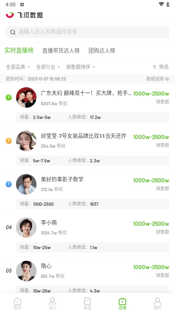 飞瓜数据