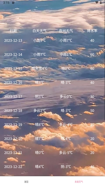 近期天气