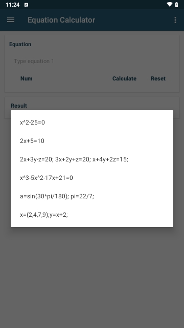 Equation Calculator