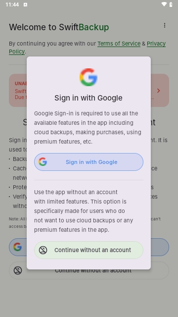 Swift Backup