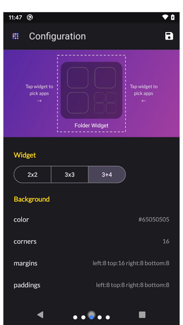 Folder Widget
