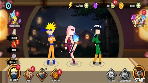 火柴人忍者3v3竞技场游戏正版